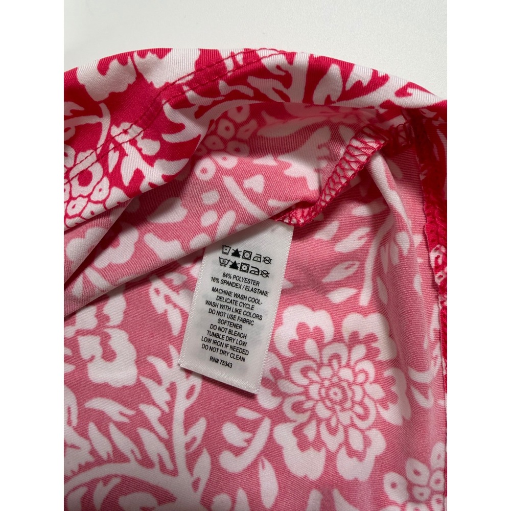 Sigrid Olsen Golf Tennis Outfit Set Pink Floral Top L Skort M Headband - Picture 9 of 9